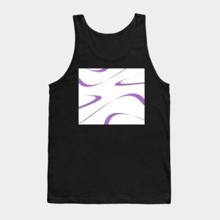 Abstract - purple and white. Tank Top